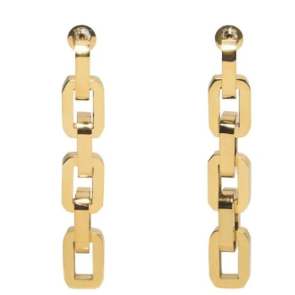 NWT Eddie Borgo Supra Chain Link Earrings - Picture 2 of 8